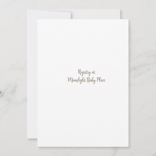 Teddy Bear Balloon Thema Baby shower Uitnodiging (Achterkant)