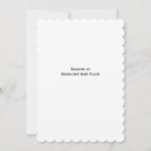 Teddy Bear Balloon Theme Baby Shower Invitation Kaart (Achterkant)