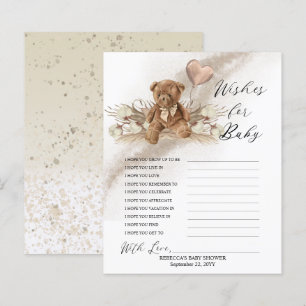 Teddy Bear Balloon wenst Baby