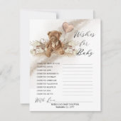 Teddy Bear Balloon wenst Baby (Voorkant)