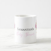 Teddy Bear Balloon White Pink Coffee Mok (Center)