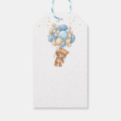 Teddy Bear Balloons Baby shower Dank u Cadeaulabel (Achterkant)