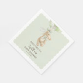 Teddy Bear Balloons Baby Shower Napkins Servet (Hoek)