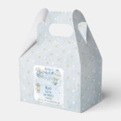 Teddy Bear Balloons Boy Barly Wait Baby shower Bedankdoosjes (Achterkant)