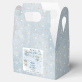 Teddy Bear Balloons Boy Barly Wait Baby shower Bedankdoosjes (Geopend)