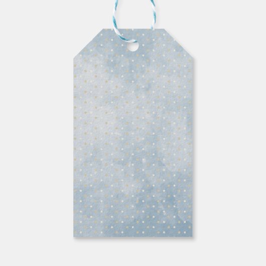 Teddy Bear Balloons Boy Barly Wait Baby shower Cadeaulabel (Achterkant)