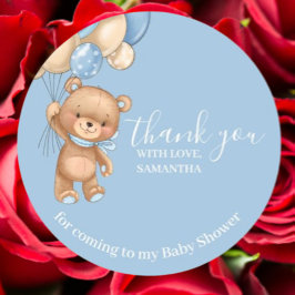 Teddy Bear Balloons Hartelijk dank Ronde Sticker