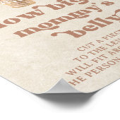 Teddy Bear Balloons Hoe groot is mama's buik Poster (Hoek)