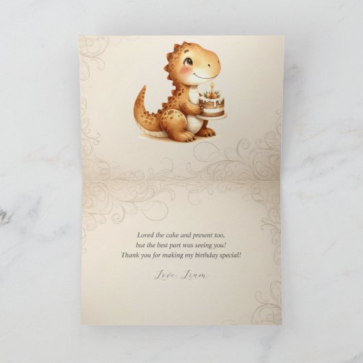 Teddy Bear Balloons Kinder Foto Birthday Bedankkaart (Binnen)