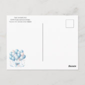 Teddy Bear Balloons Kinder Foto Birthday Briefkaart (Achterkant)