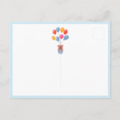 Teddy Bear Balloons Kinder Foto Birthday Dank u Briefkaart (Achterkant)