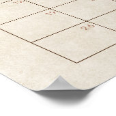 Teddy Bear Balloons Raad de vervaldatum Kalender Poster (Hoek)