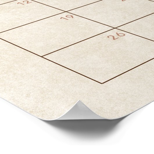 Teddy Bear Balloons Raad de vervaldatum Kalender Poster (Hoek)