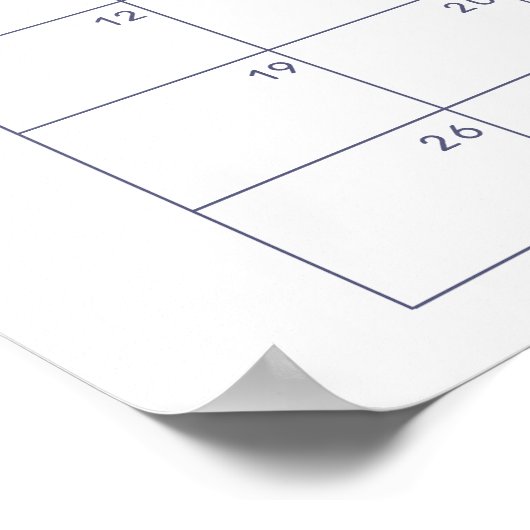 Teddy Bear Balloons Raad de vervaldatum Kalender Poster (Hoek)