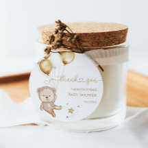 Teddy Bear Balloons Stars Baby shower Boho