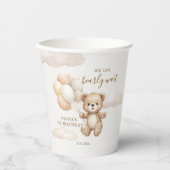 Teddy bear balloons - we can bearly wait papieren bekers (Voorkant)