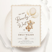 Teddy Bear Baloons-Baby shower Kaart