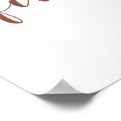 Teddy Bear Barly Wacht op de eerste verjaardag Poster (Hoek)