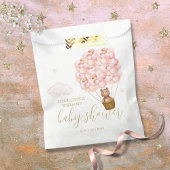 Teddy Bear Barly Wachten op het Baby shower van he Bedankzakje