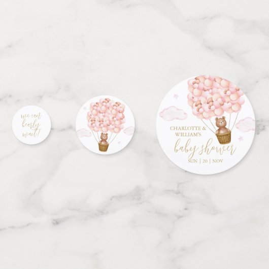 Teddy Bear Barly Wachten op het Baby shower van he Confetti (Voorkanten)