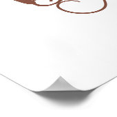 Teddy Bear Barly Wachten Welkom Geslacht Poster (Hoek)