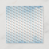 Teddy Bear Barly Wait Boy boekt Baby shower Informatiekaartje (Achterkant)