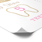 Teddy Bear Barly Wait Milestone Baby 1st Birthday Poster (Hoek)