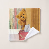Teddy Bear Bathroom Towel sets Bad Handdoek (Wasdoekje)