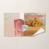 Teddy Bear Bathroom Towel sets Bad Handdoek (Handdoek)