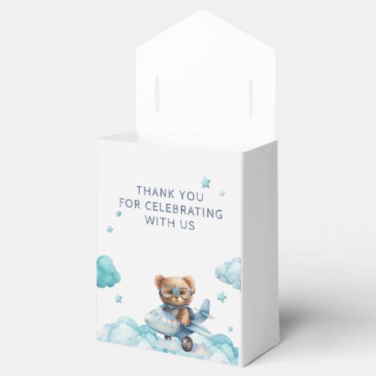 Teddy Bear Bearly Wait Baby shower Bedankdoosjes (Geopend)