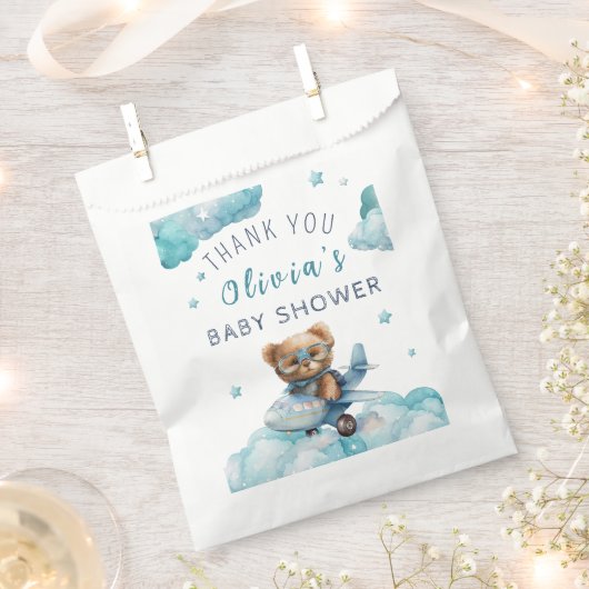 Teddy Bear Bearly Wait Baby shower Bedankzakje (Geknipt)