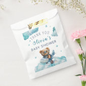 Teddy Bear Bearly Wait Baby shower Bedankzakje (Gezegeld)