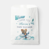 Teddy Bear Bearly Wait Baby shower Bedankzakje (Voorkant)