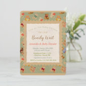 Teddy Bear Bearly Wait Baby shower Kaart (Staand voorkant)