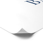 Teddy Bear Bearly Wait Welcome Baby shower Poster (Hoek)