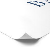 Teddy Bear Bearly Wait Welcome Baby shower Poster (Hoek)