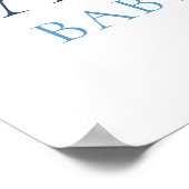 Teddy Bear Bearly Wait Welcome Baby shower Poster (Hoek)