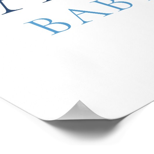 Teddy Bear Bearly Wait Welcome Baby shower Poster (Hoek)