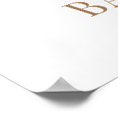 Teddy Bear Bearly Wait Welcome Baby shower Poster (Hoek)