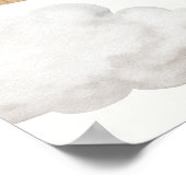 Teddy Bear Beary Mint eerste verjaardag welkomstbo Poster (Hoek)