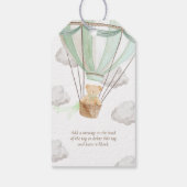 Teddy Bear Bedankt Beary Mint eerste verjaardag Cadeaulabel (Achterkant)