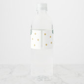 Teddy Bear bedankt je Baby shower waterfleslabs Waterfles Etiket (Achterkant)