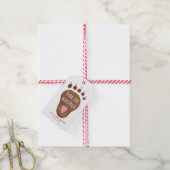 Teddy Bear bedankt je veel Baby shower Gift T Cadeaulabel (Met Touw)