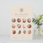 Teddy Bear Beer of Baby Belly Baby shower spel (Staand voorkant)