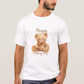 Teddy Bear Beige Ballon Verjaardag T-shirt (Voorkant)