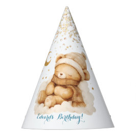 Teddy Bear Beige Moon Verjaardag Feesthoedjes