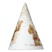 Teddy Bear Beige Moon Verjaardag Feesthoedjes (Rechts)