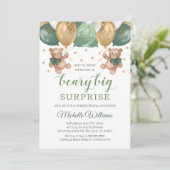 Teddy Bear Big Surprise Twins Gender onthullen Kaart (Staand voorkant)