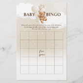 Teddy Bear BINGO Baby shower Games Flyer (Voorkant)