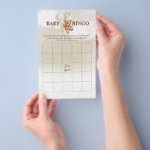 Teddy Bear BINGO Baby shower Games Flyer (Hand)